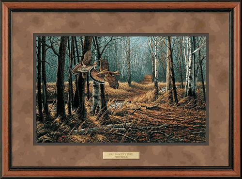 Old Logger's Trail Walnut Deluxe Framed